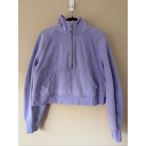 Lululemon Scuba Oversized 1/2 Zip Hoodie in Lavender Dew - Picture 4 of 8